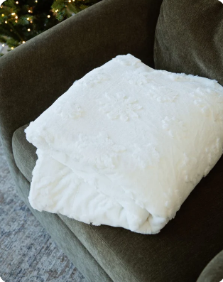 Embossed Snowflake Blanket