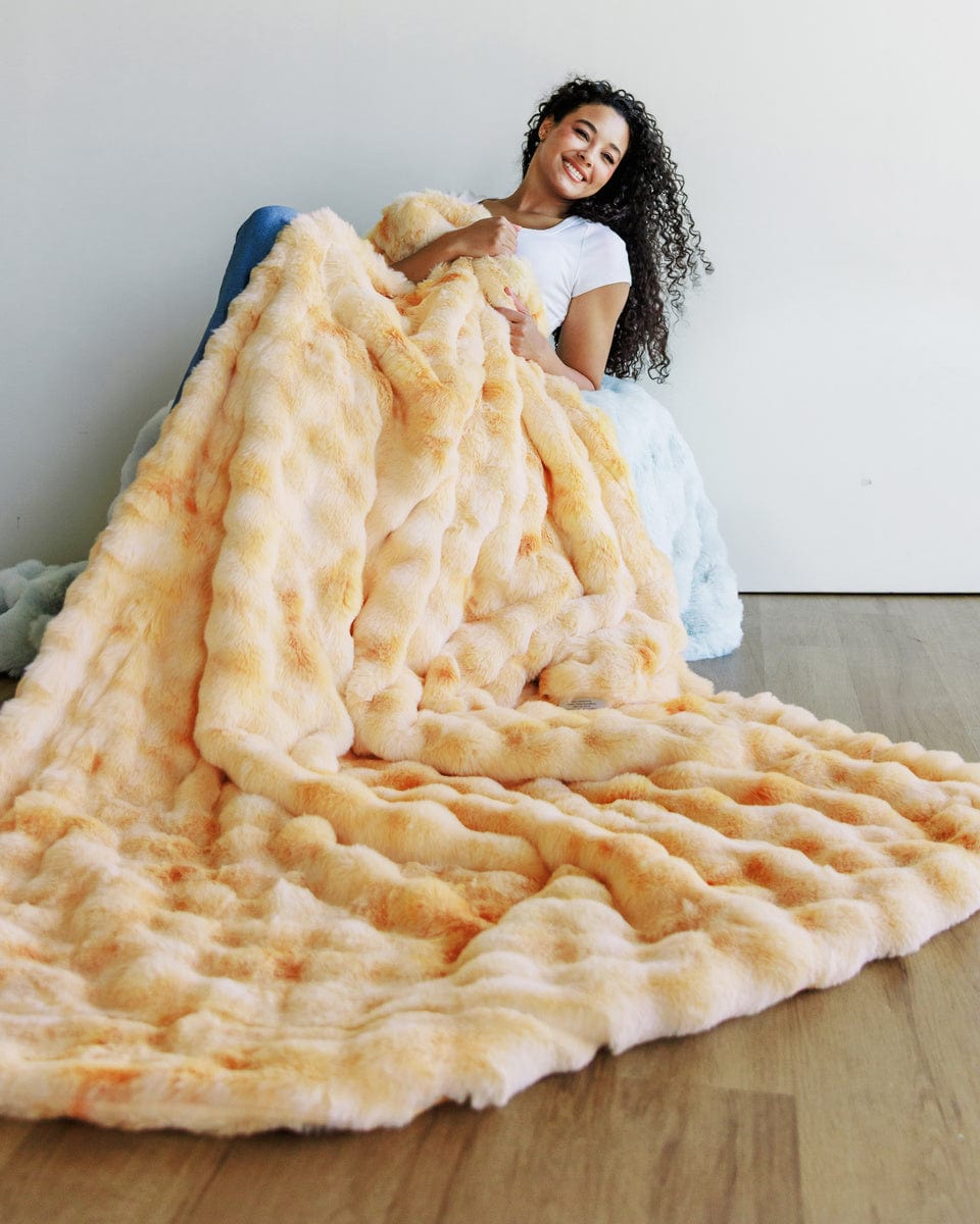 Premium Cloud Peaches and Cream Blanket