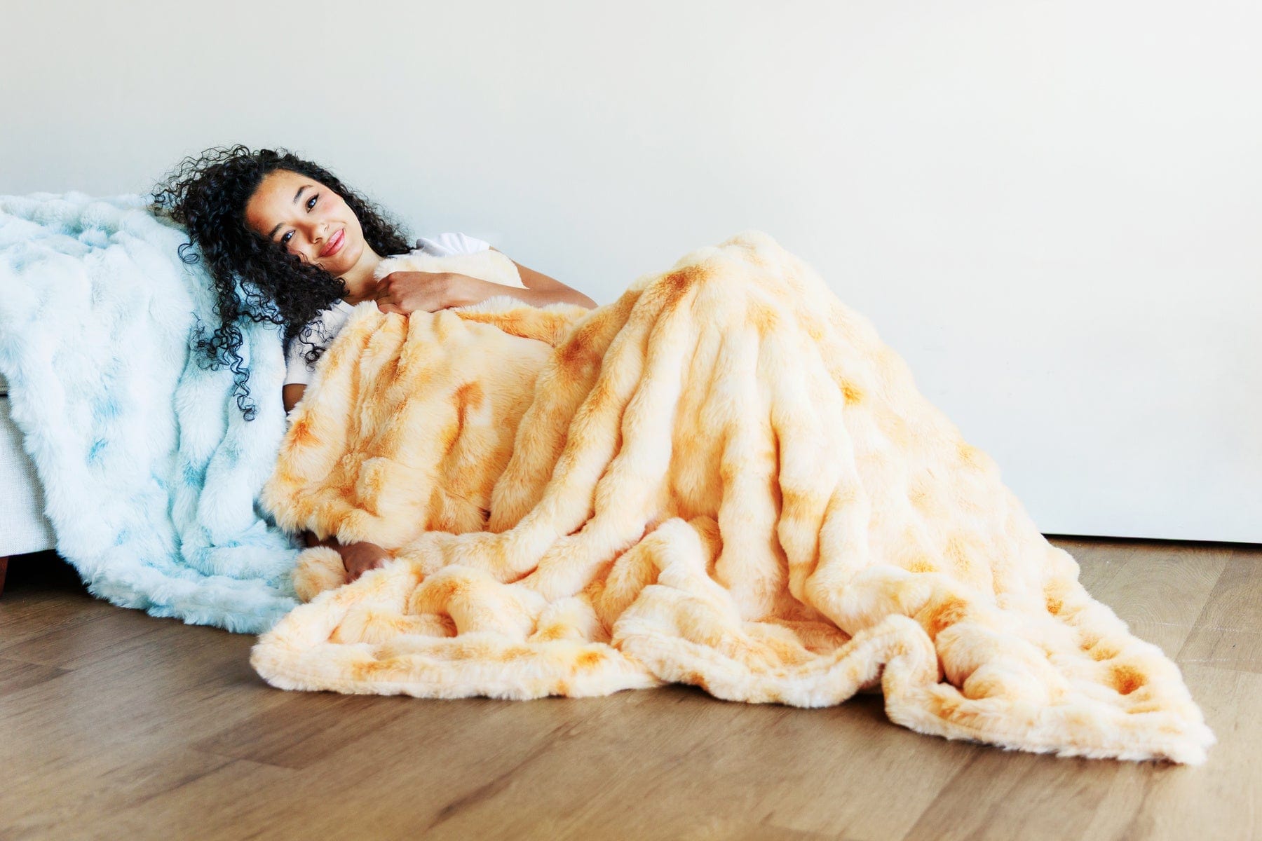 Premium Cloud Peaches and Cream Blanket