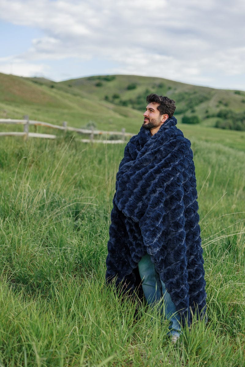 Ultra Sorbet Navy Blanket