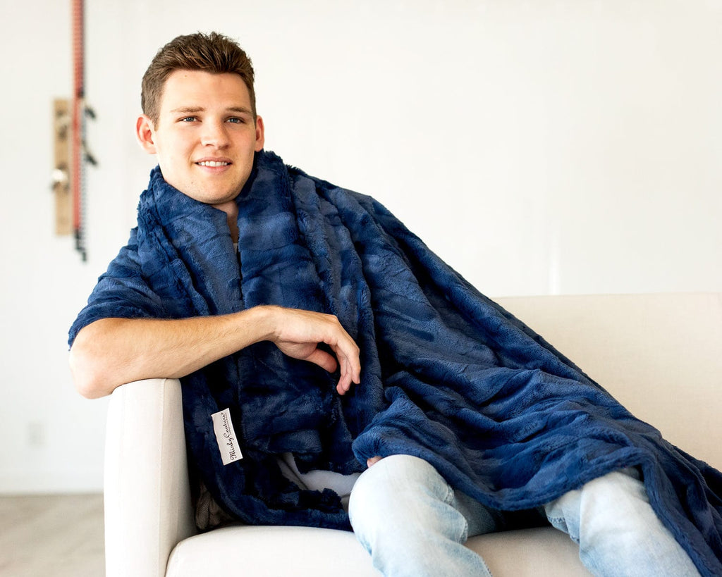 Sorbet Navy Blanket