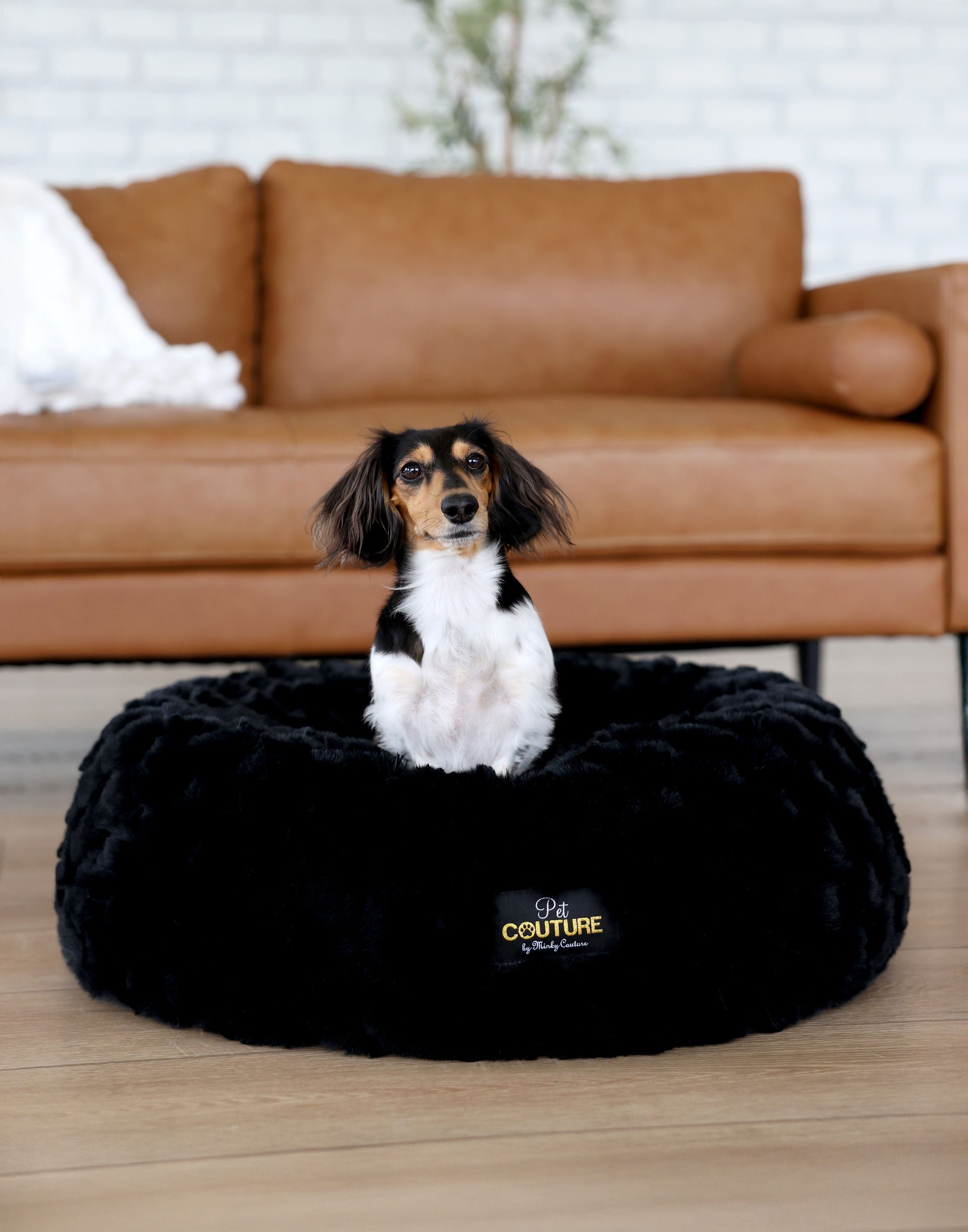 Black Crinkle Pet Bed COVER ONLY