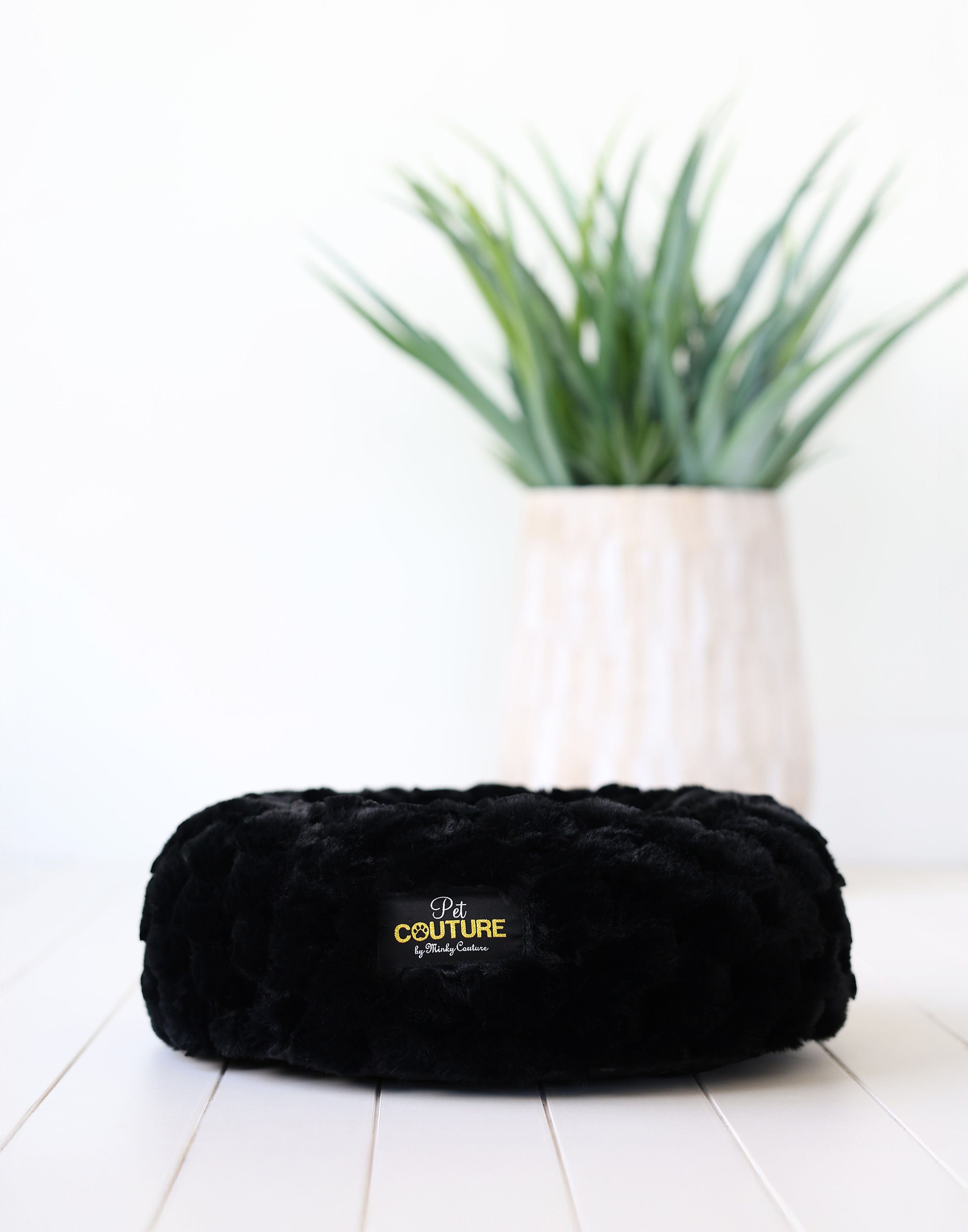 Black Crinkle Pet Bed COVER ONLY