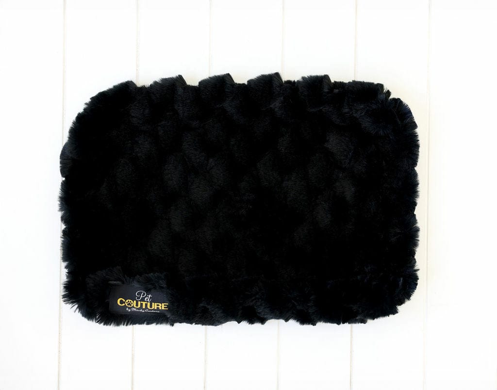 Black Crinkle Pet Crate Pad COVER ONLY