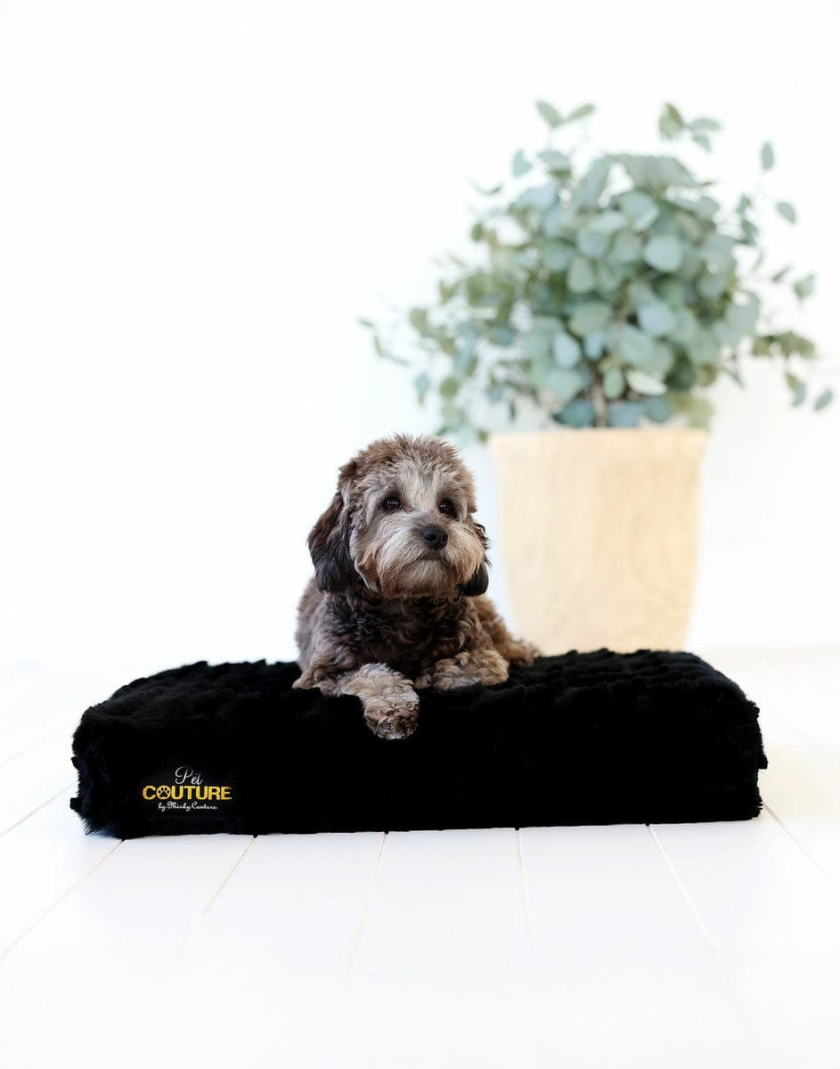 Black Crinkle Pet Crate Pad COVER ONLY