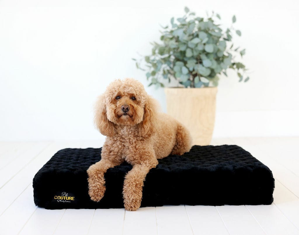 Black Crinkle Pet Crate Pad COVER ONLY