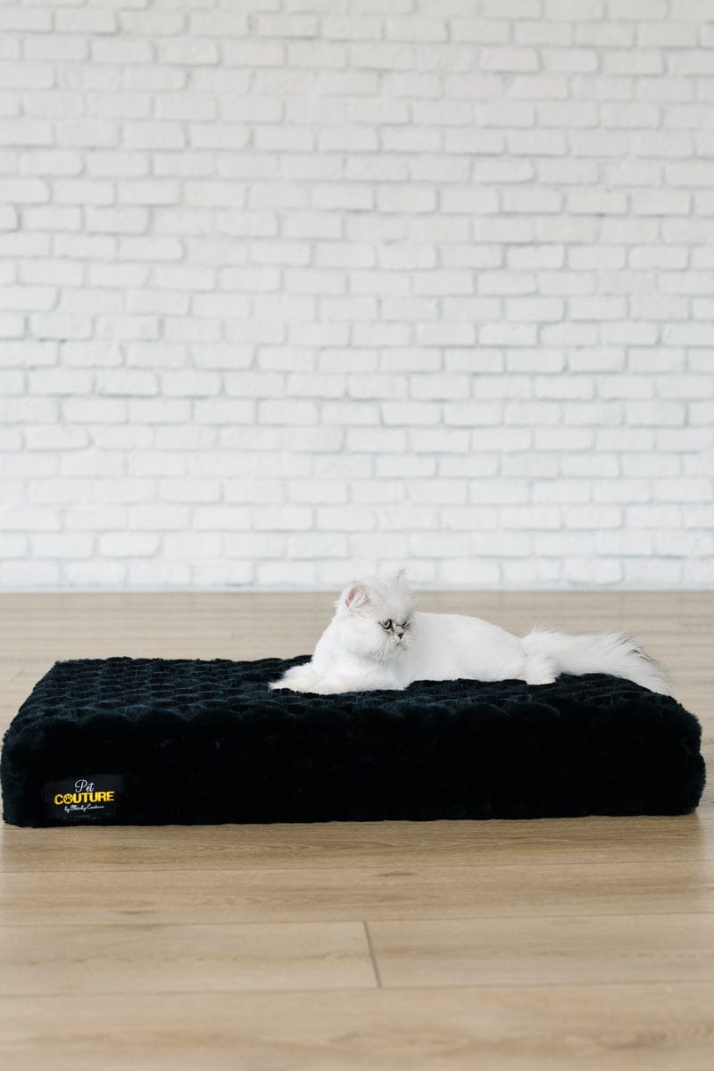 Black Crinkle Pet Crate Pad