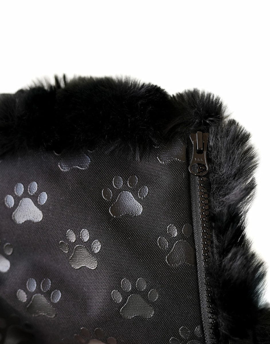 Black Crinkle Pet Crate Pad