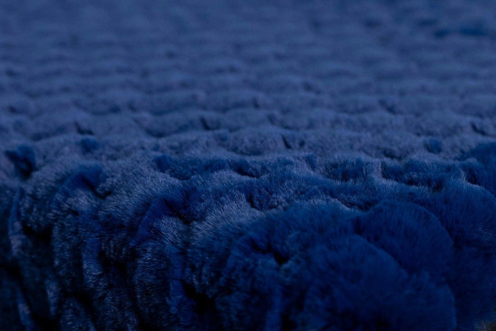 Blue Honeycomb Pet Crate Pad