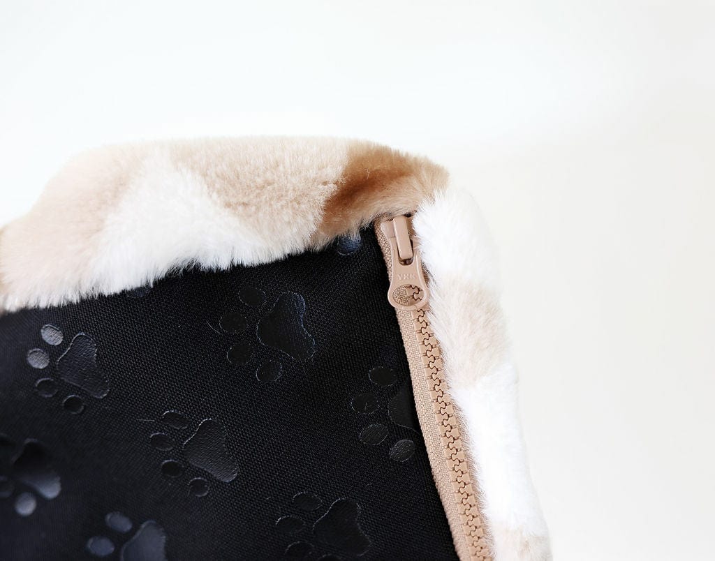 Brown Argyle Pet Crate Pad COVER ONLY