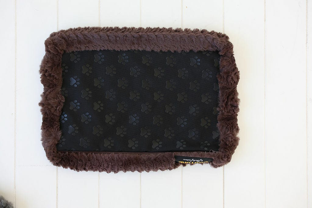 Brown Plume Pet Crate Pad COVER ONLY