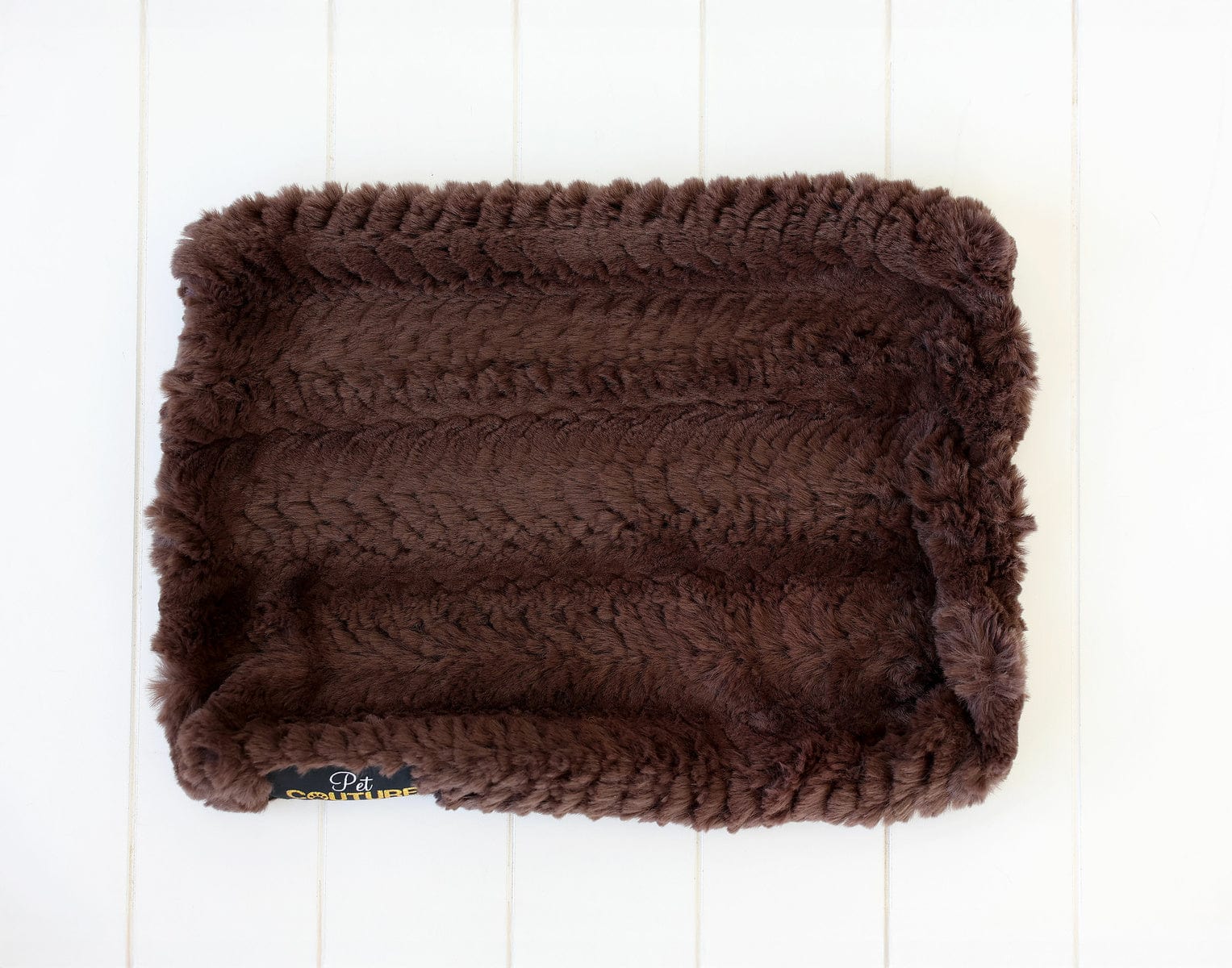 Brown Plume Pet Crate Pad COVER ONLY