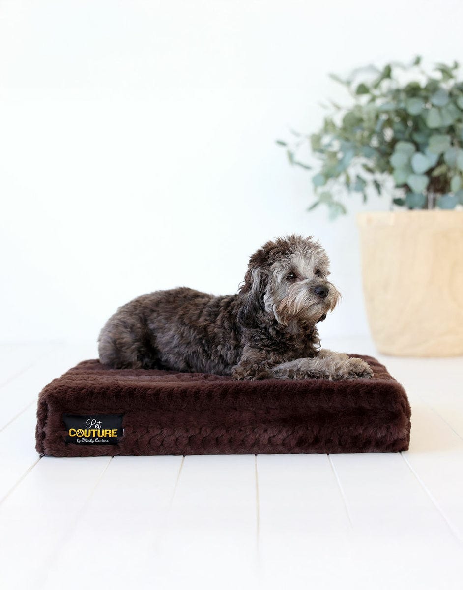 Brown Plume Pet Crate Pad