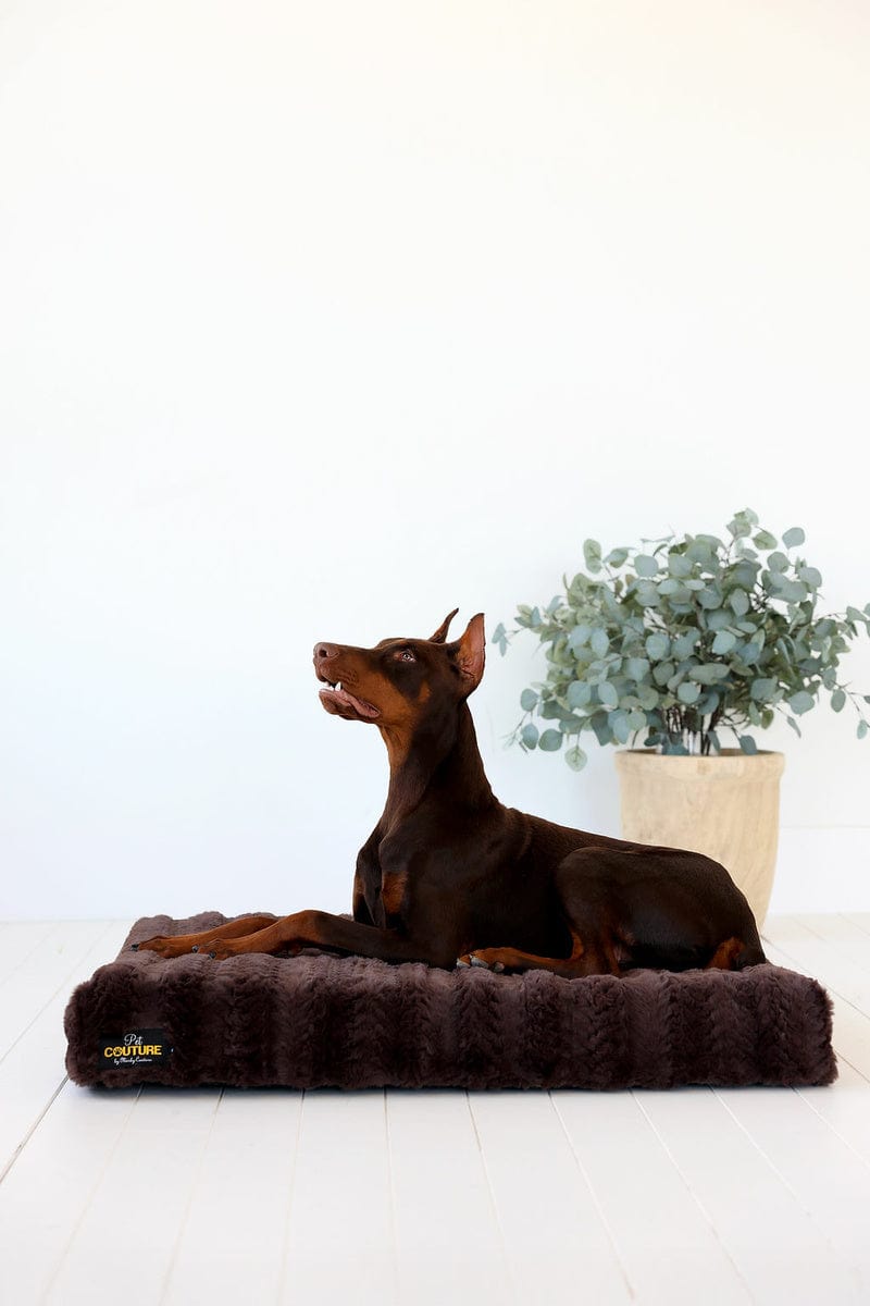 Brown Plume Pet Crate Pad