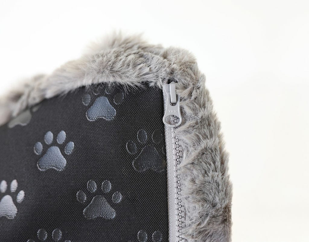 Charcoal Plume Pet Crate Pad
