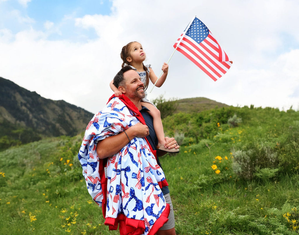 Patriotic Bows Blanket
