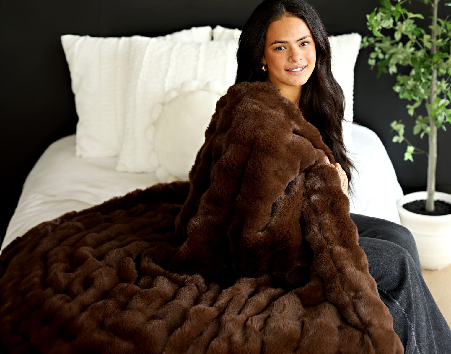 Ultra Cloud Hot Chocolate Blanket