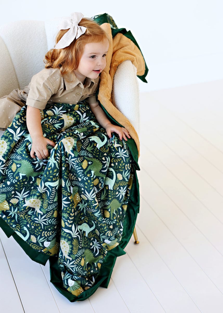 Little Dino - Green Blanket