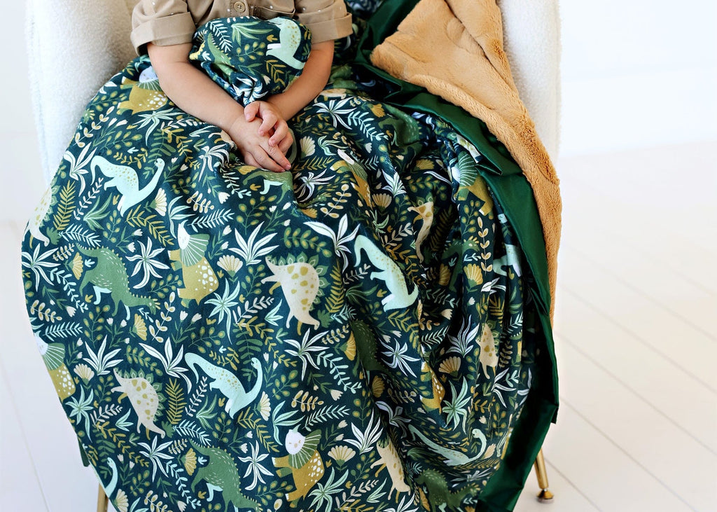 Little Dino - Green Blanket