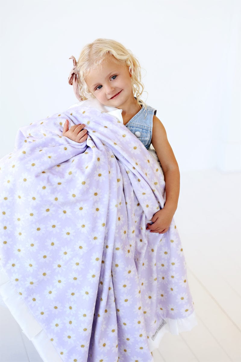 Lavender Daisy Blanket