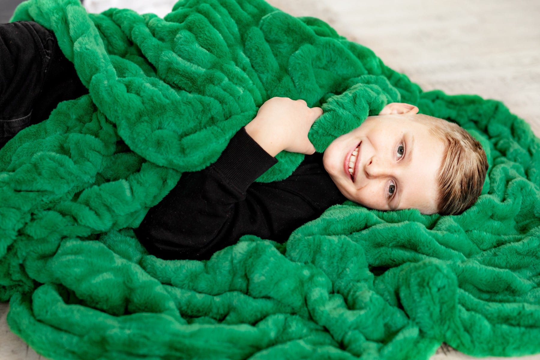 Hugs Green Blanket