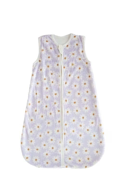 Lavender Daisy Wearable Minky Blanket