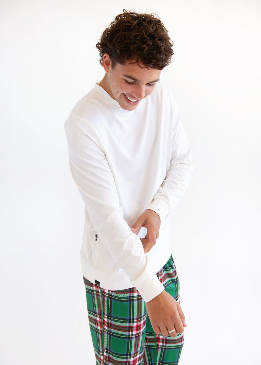 Montage Men's Pajama Top - White