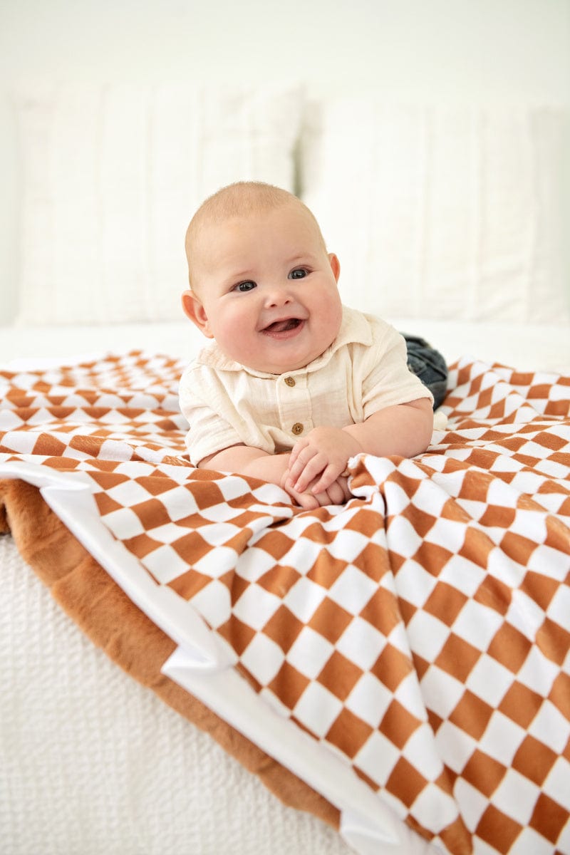 Checkered Copper Blanket
