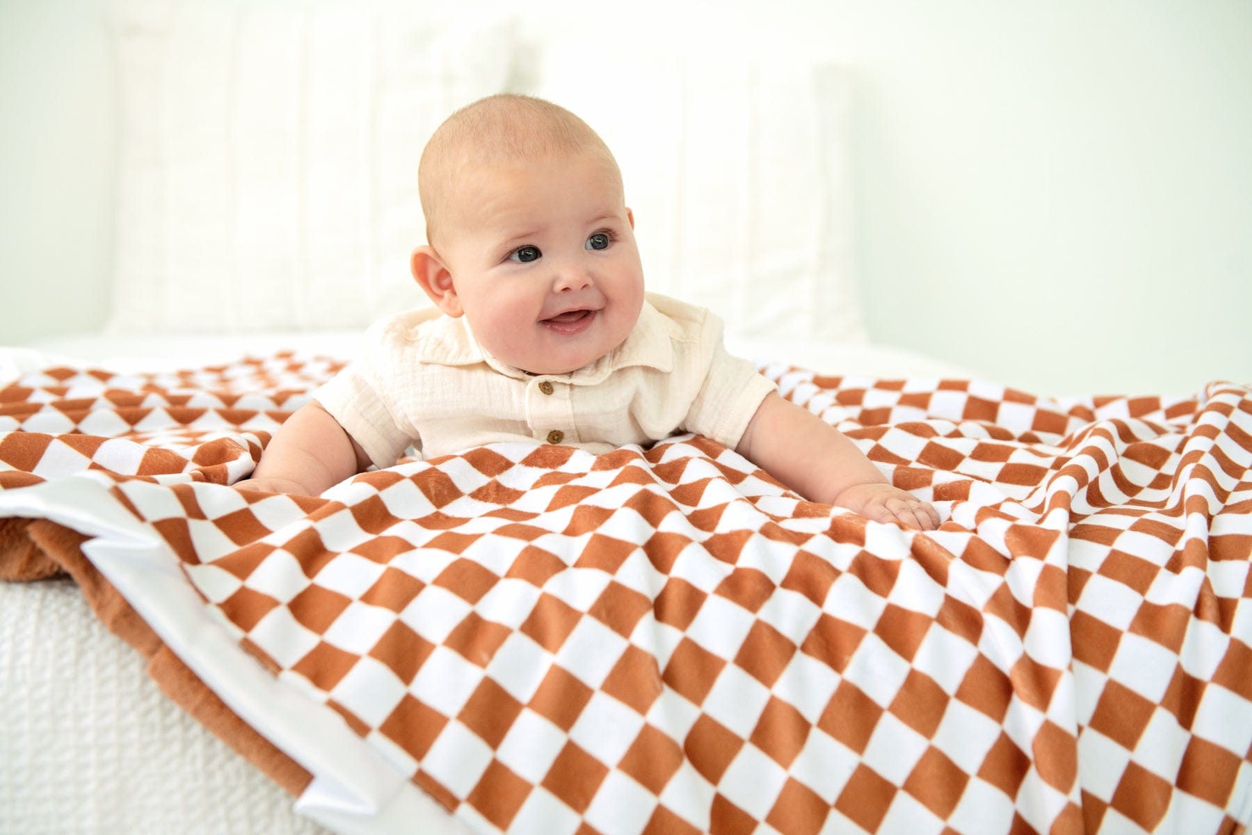 Checkered Copper Blanket