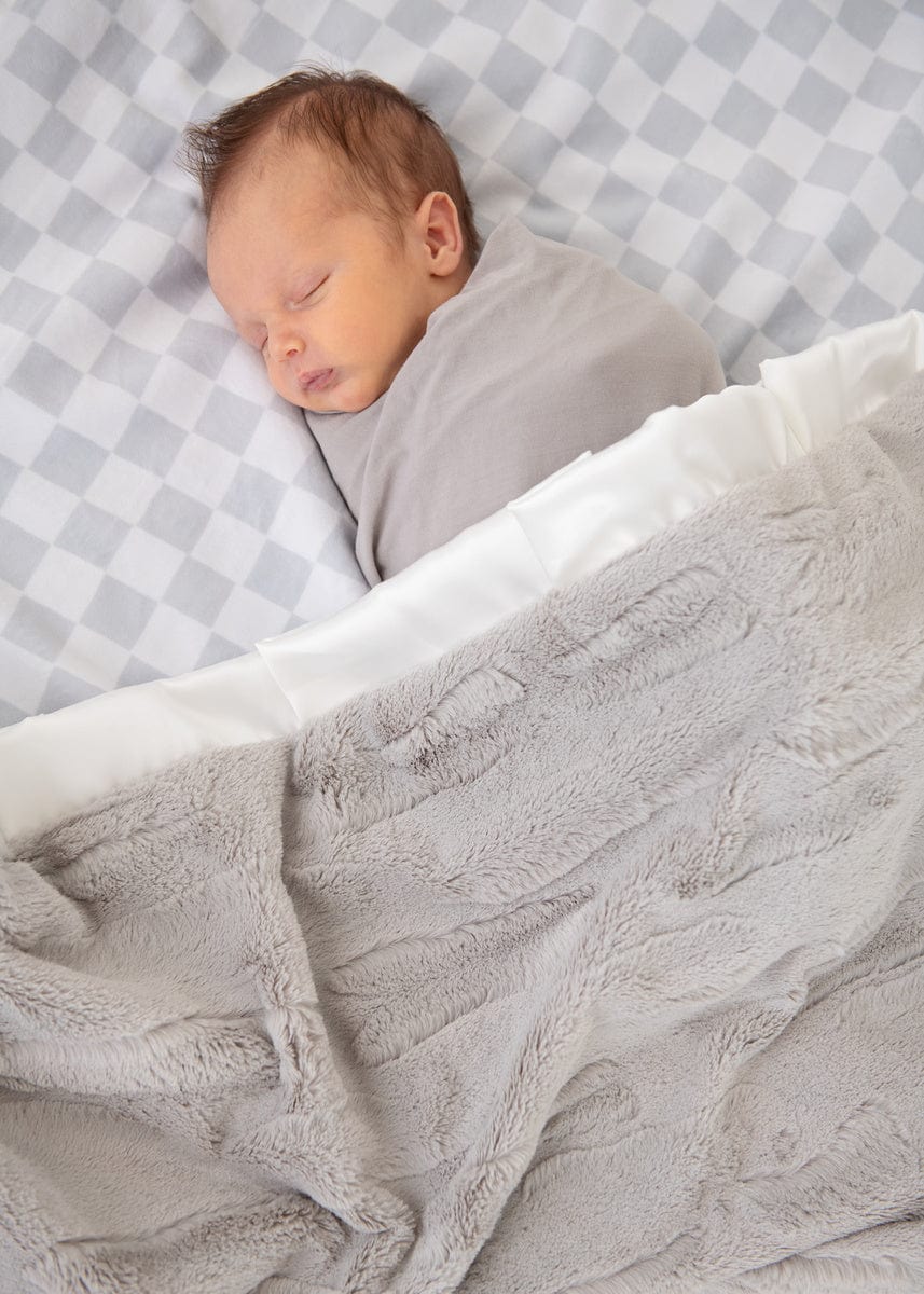 Checkered Silver Blanket