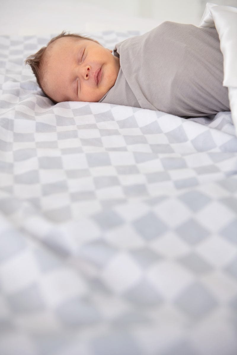 Checkered Silver Blanket