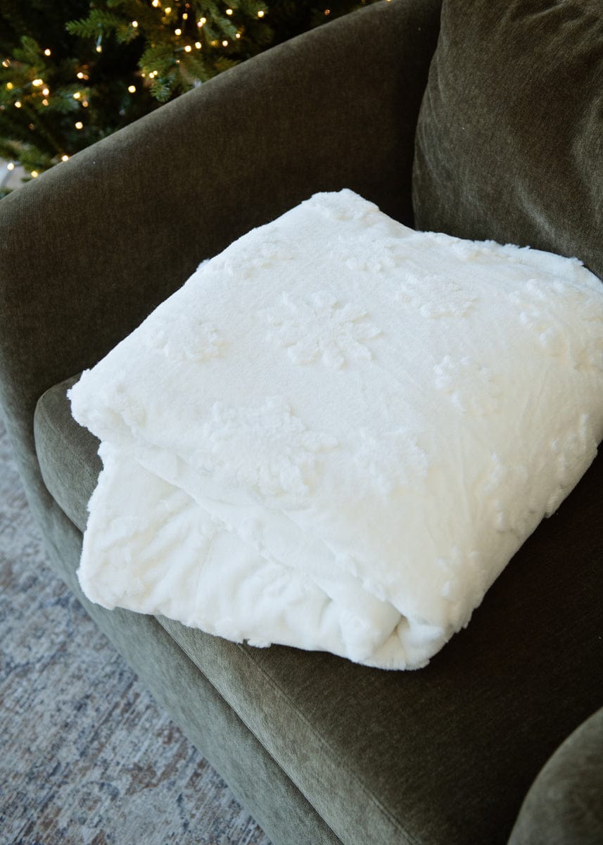 Embossed Snowflake Blanket