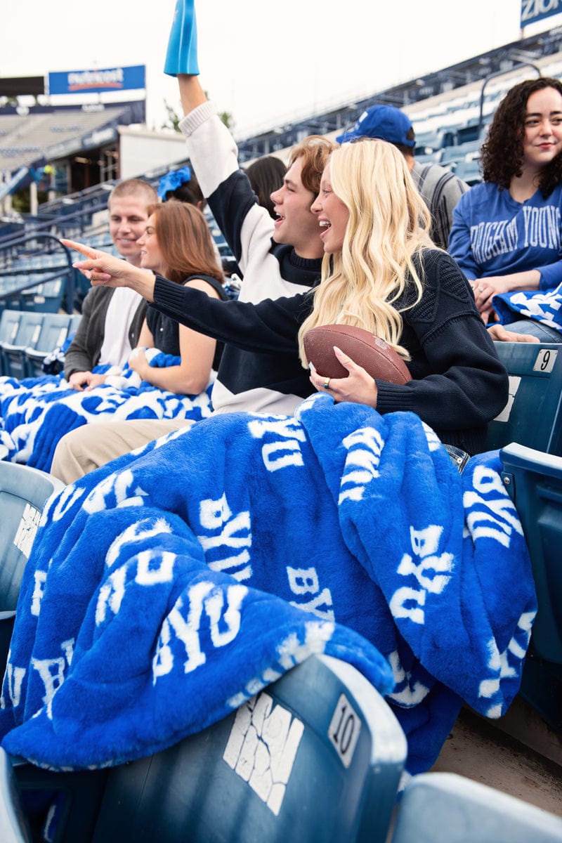 Lush BYU Cougars Blanket