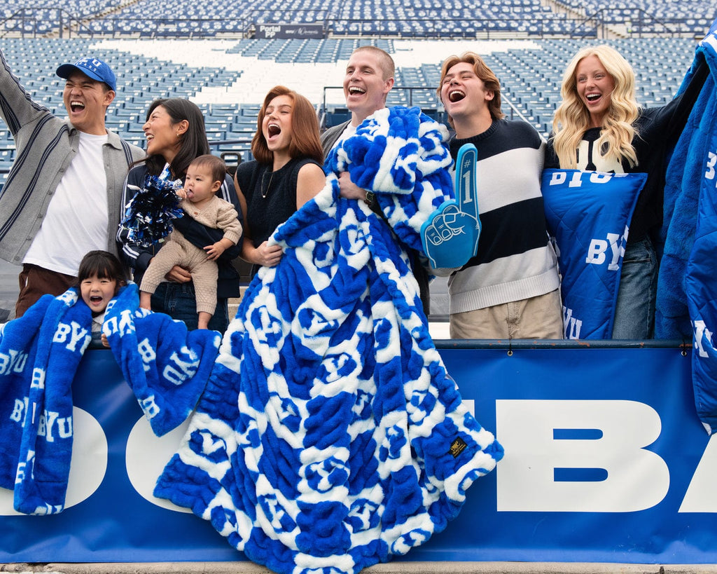Hugs BYU Cougars Blanket