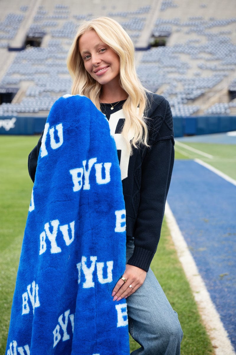 Lush BYU Cougars Blanket