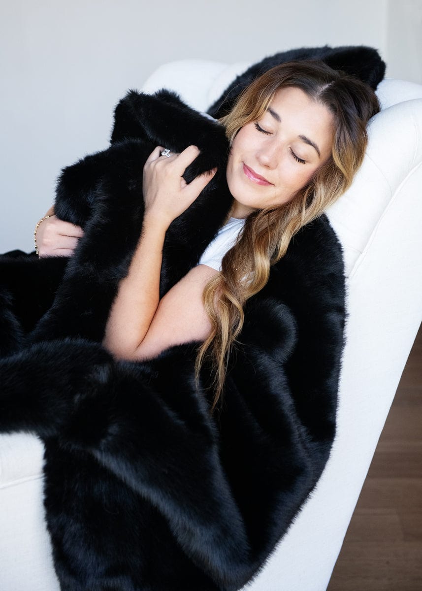 Extreme Plush Black Blanket