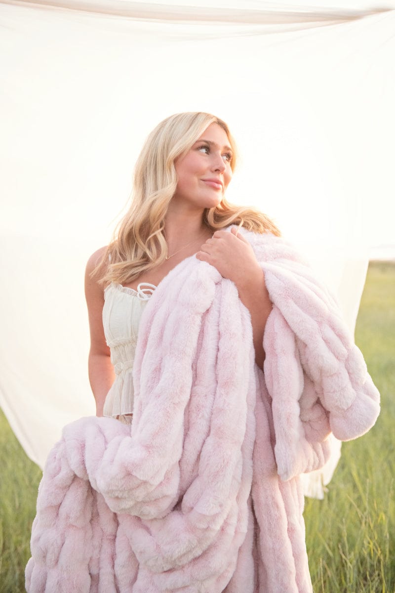 Hugs Bashful Pink Blanket