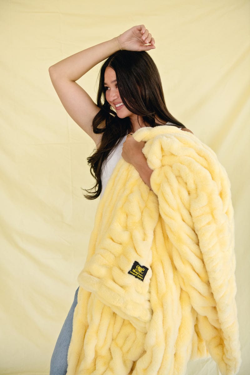 Hugs Butter Yellow Blanket