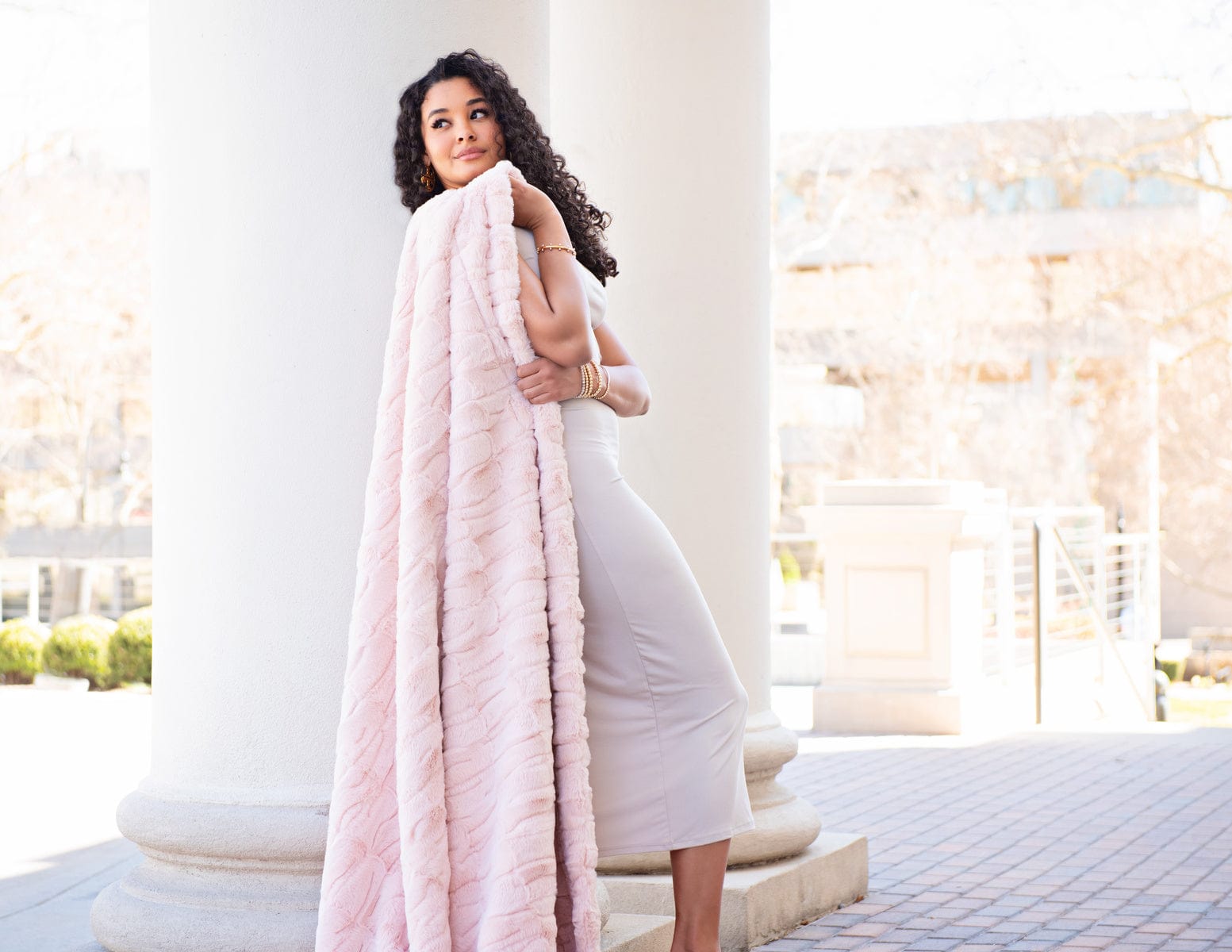 Posh Sorbet Barely Blush Blanket