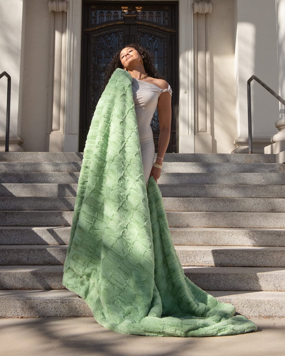 Posh Sorbet Opaline Green Blanket