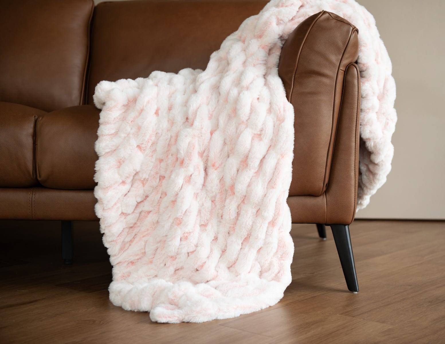 Hugs Snowcapped Peach Blanket