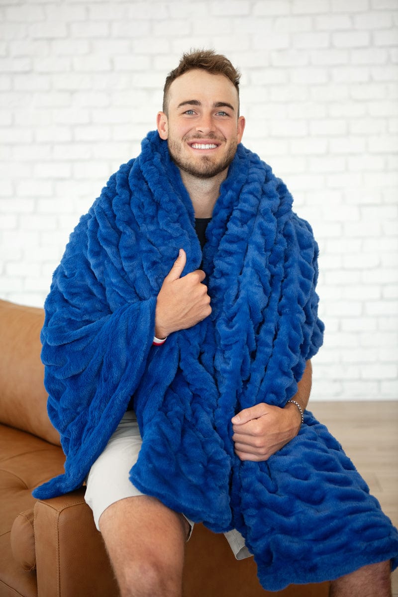Hugs Blue Blanket