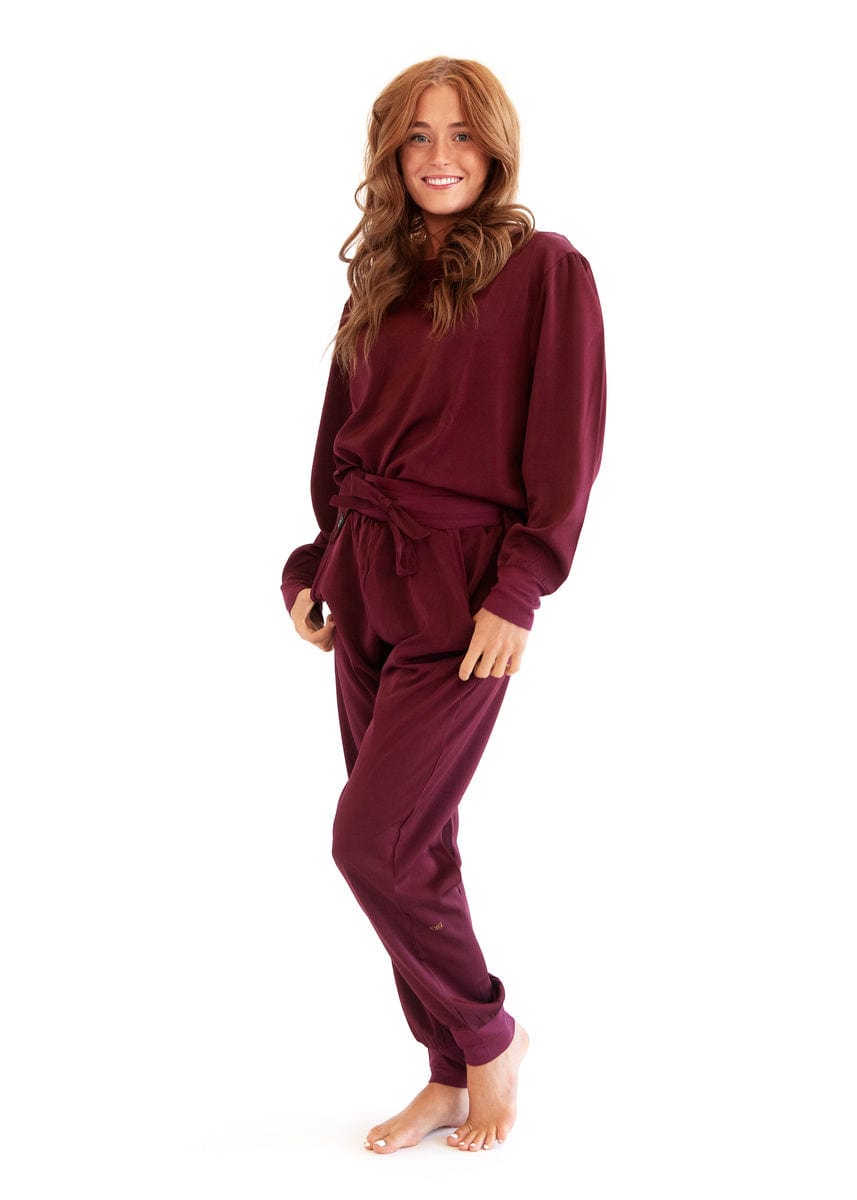 Must be Satin Pajamas - Maroon