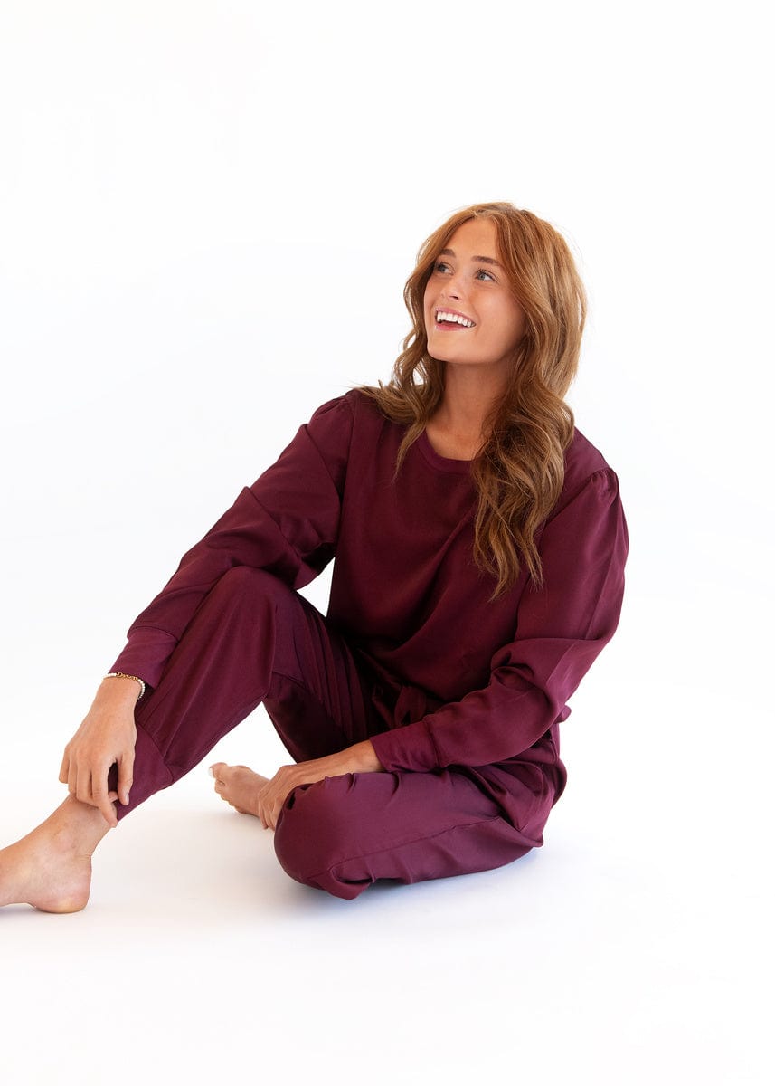 Must be Satin Pajamas - Maroon