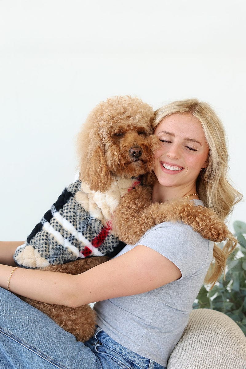 Pet Vest - City Plaid/Cream