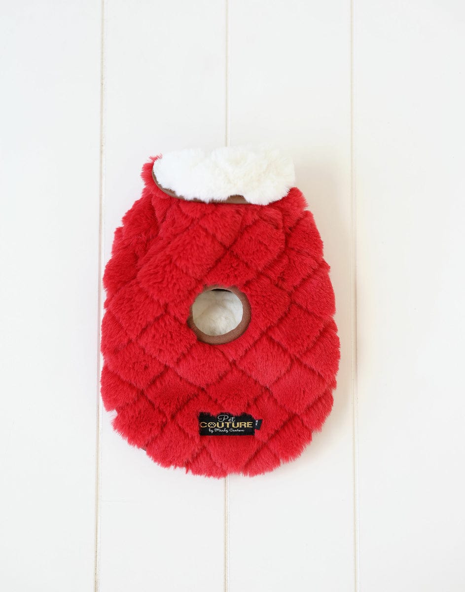Pet Vest - Red/Cream