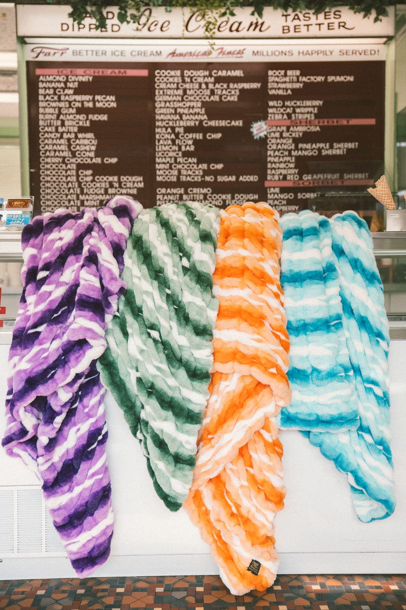 Hugs Swirl Violet Blanket