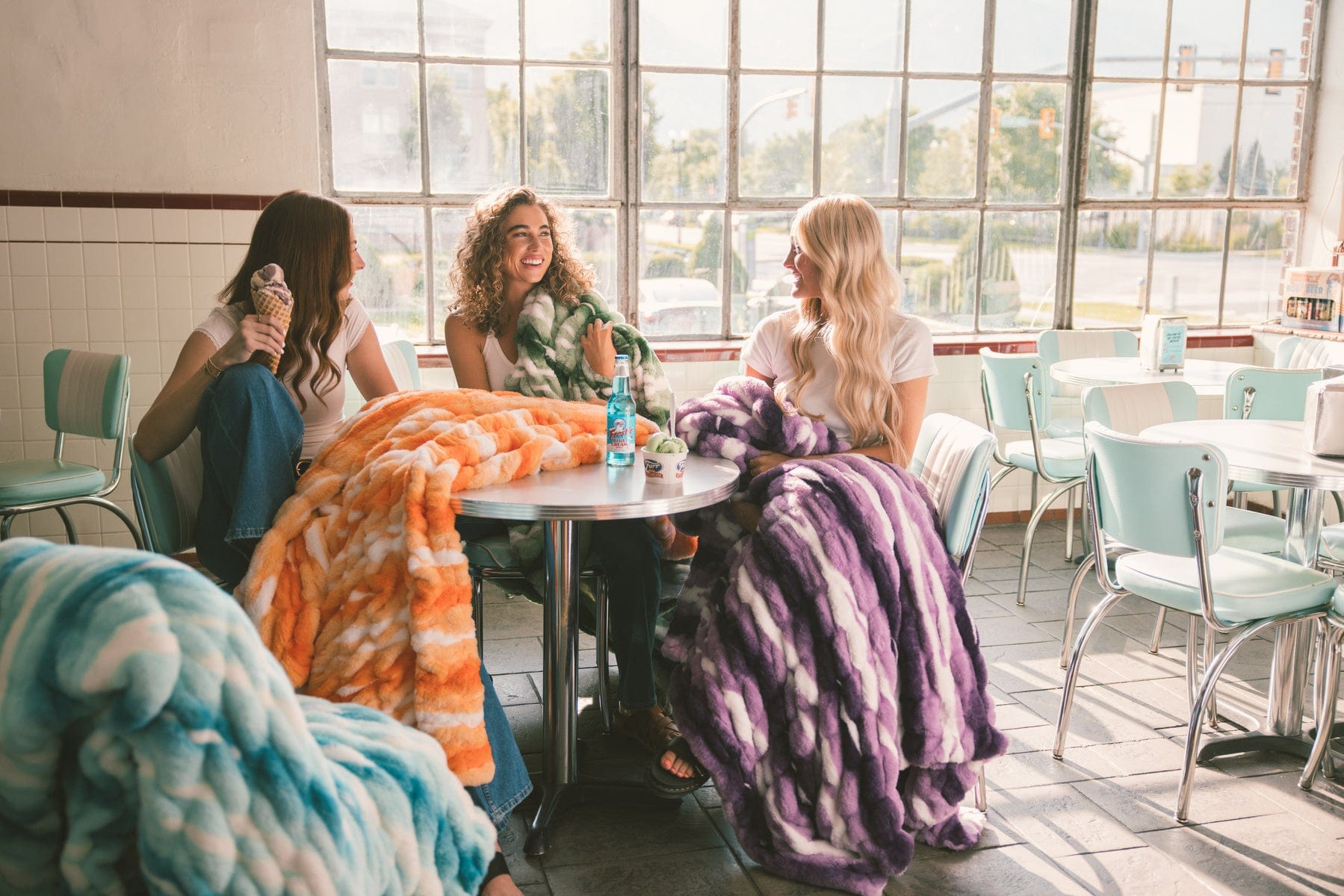 Hugs Swirl Violet Blanket