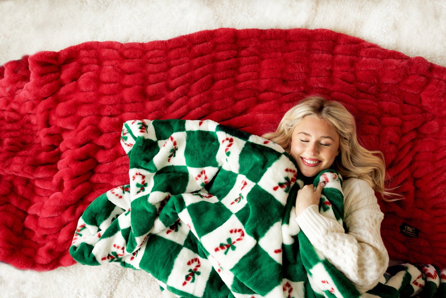 Christmas Check Blanket