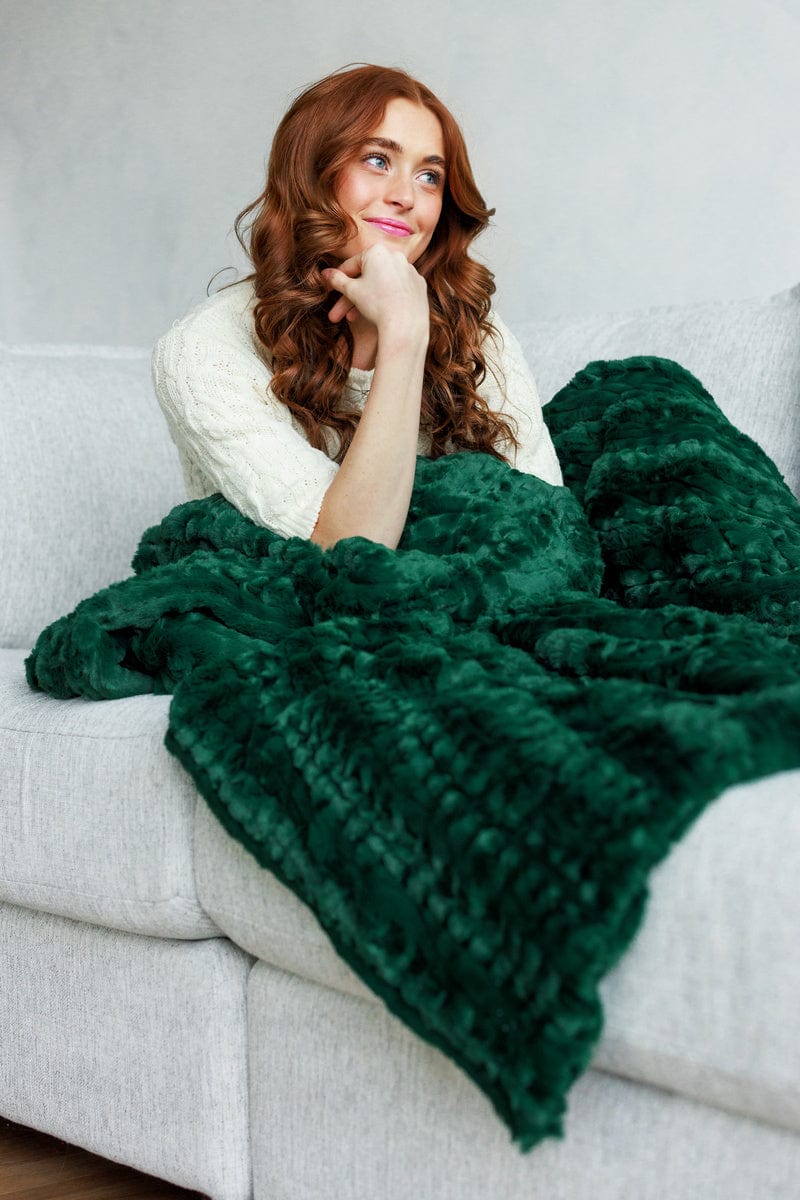 Glossy Ultra Sorbet Evergreen Blanket